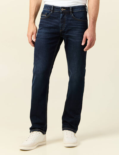 Jeans regular longueur 34 denim brut homme