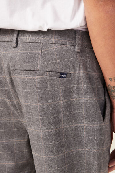 Pantalon chino tapered gris foncé homme