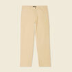 Jeans droit 5 poches beige homme