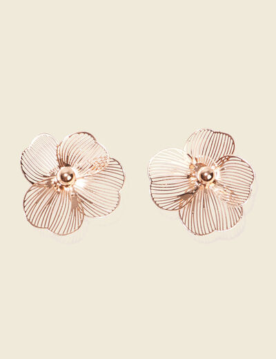 Boucles d'oreilles clous couleur or femme