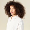 Chemise manches longues ecru femme