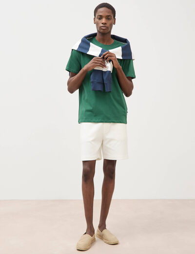 T-shirt en coton vert homme