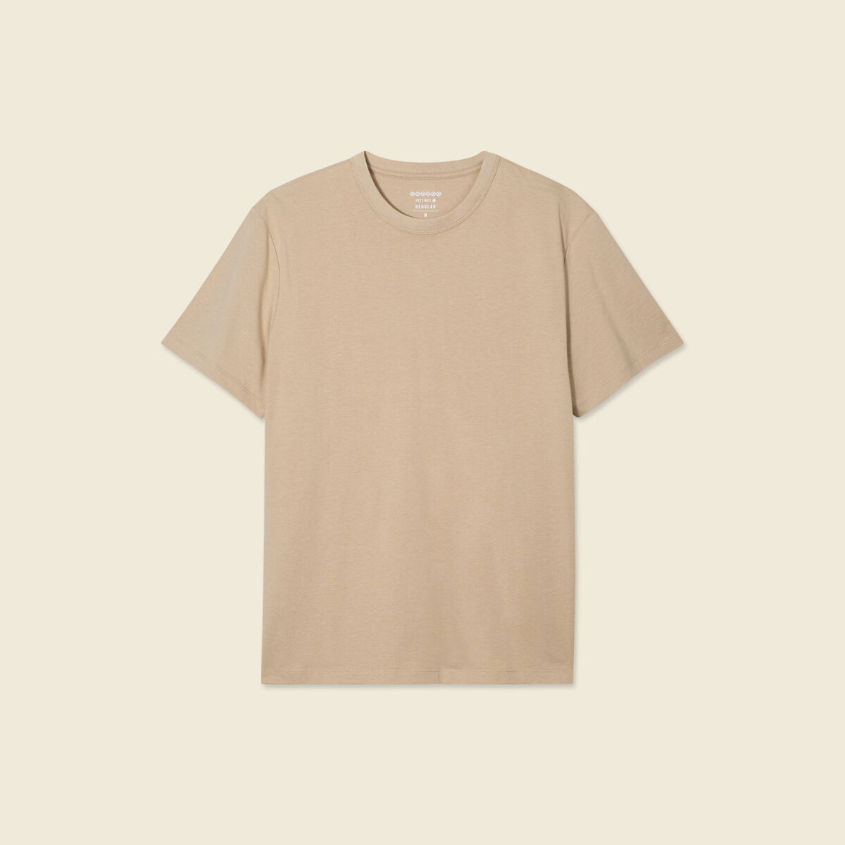 T-shirt éco-responsable beige homme