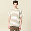 T-shirt ample en coton col rond beige fonce homme