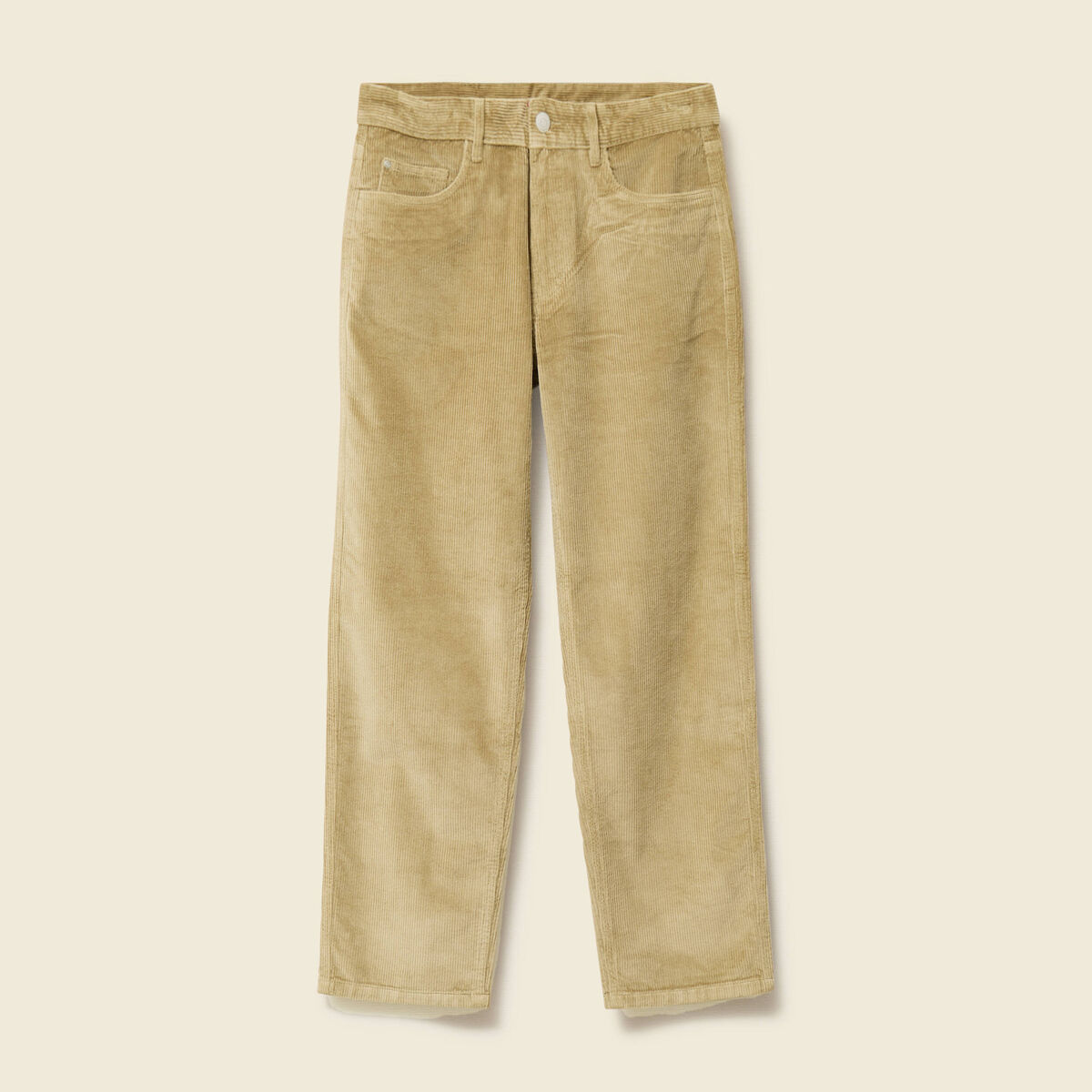 Pantalon relaxed large longueur 32 beige fonce homme