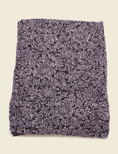 Foulard noir femme