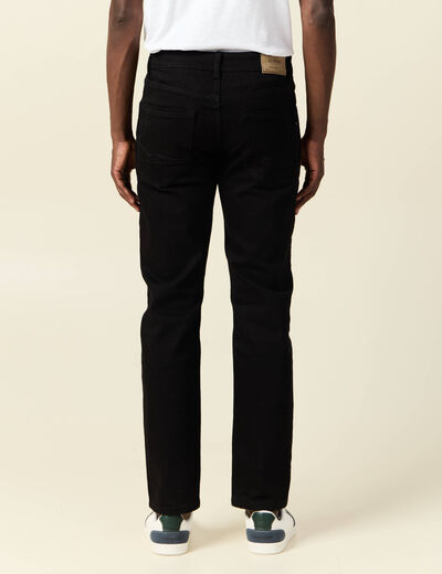 Jeans regular éco-responsable denim noir homme