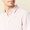 Chemise manches longues vieux rose homme