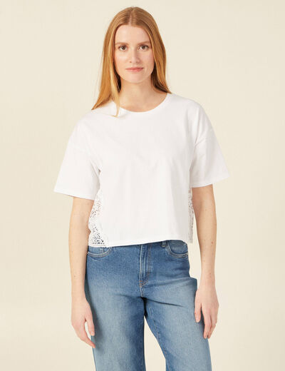 T-shirt éco-responsable blanc femme