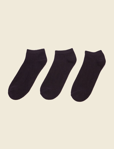 Lot 3 paires chaussettes noir homme