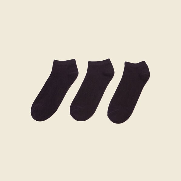 lot 3 paires chaussettes noir homme Lot 3 paires chaussettes noir homme