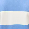 Polo manches longues broderie bleu violet homme