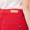 Pantalon slim rouge foncé femme