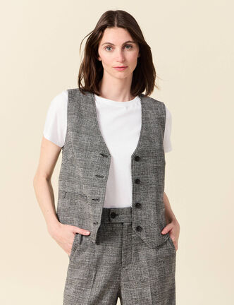 Veston éco-responsable noir femme