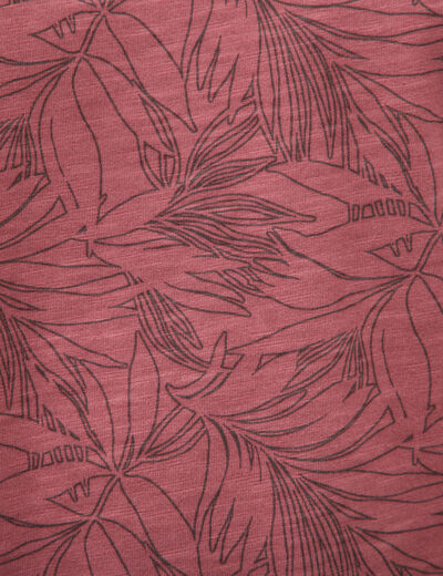 T-shirt manches courtes rose cerise homme