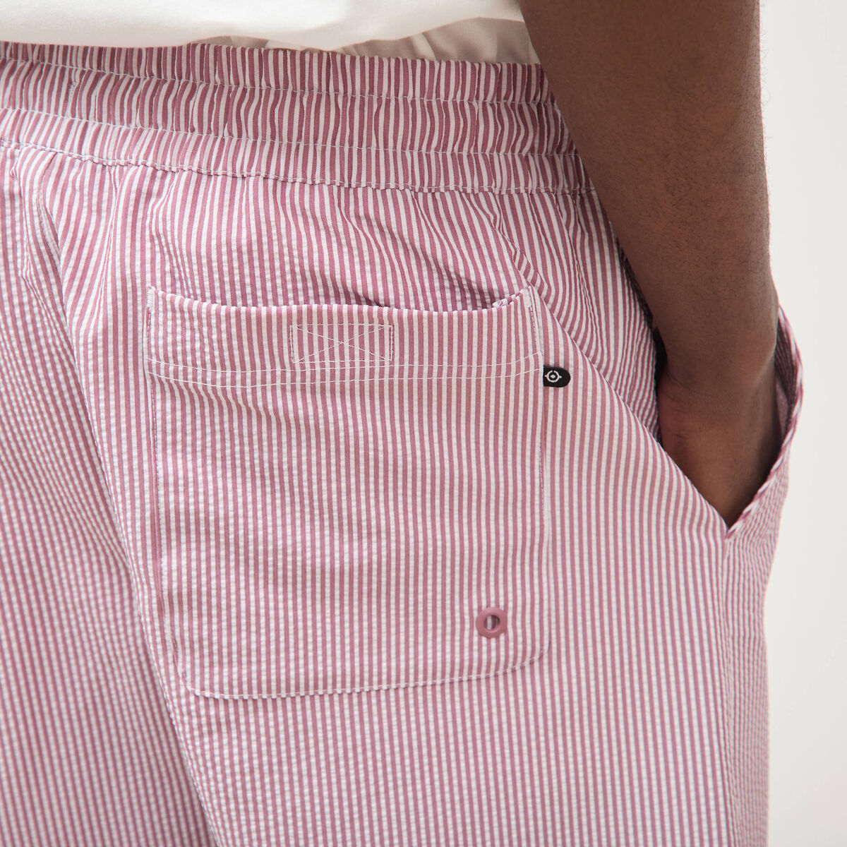 Short de bain vieux rose homme