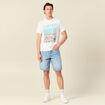 T-shirt manches courtes ecru homme
