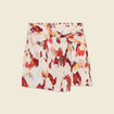 Jupe-short droite fluide sable femme