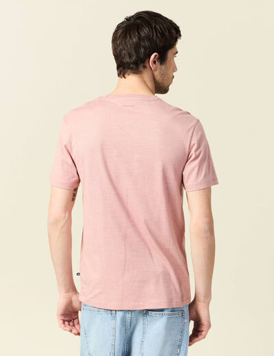 T-shirt éco-responsable vieux rose homme