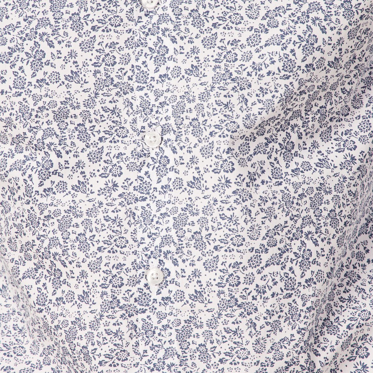 Chemise en coton manches longues blanc homme