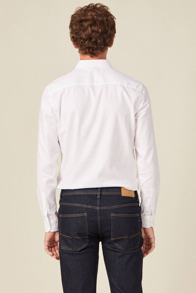 Chemise éco-responsable blanc homme