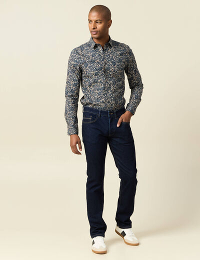 Chemise bleu marine homme