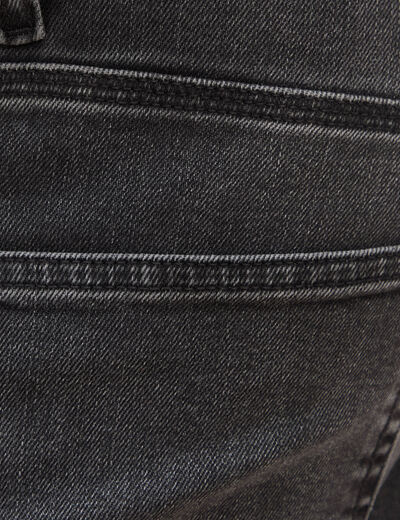 Jeans straight 5 poches denim gris homme