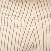 Jeans large taille haute ray&eacute; denim blanc femme