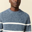 Pull manches longues bleu marine homme