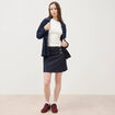 Jupe en jeans denim brut femme