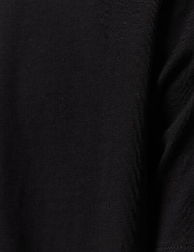 T-shirt manches courtes noir femme