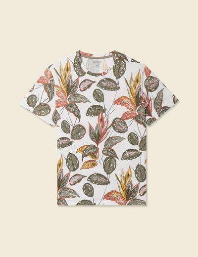 T-shirt manches courtes blanc homme