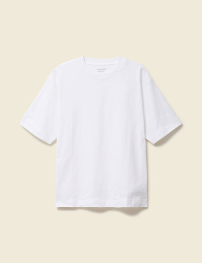 T-shirt en coton blanc homme