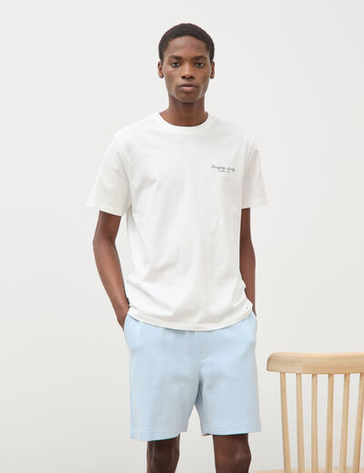 Short jogpant bleu ciel homme