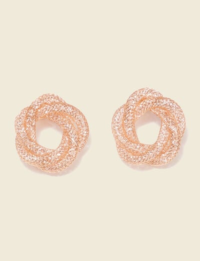 Boucles d'oreilles clous couleur or femme
