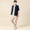 Chemise manches courtes vert homme