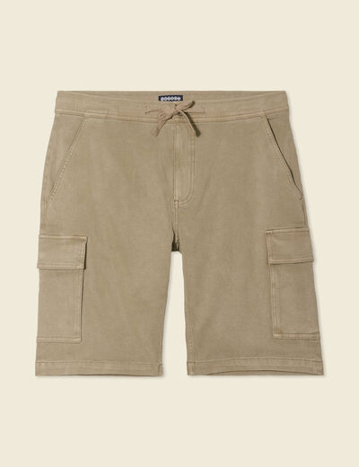 Bermuda éco-responsable taupe homme