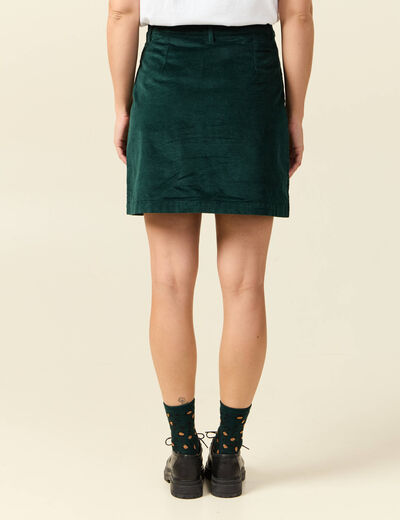 Jupe vert fonc&eacute; femme