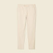 Pantalon jogger élastiqué beige homme