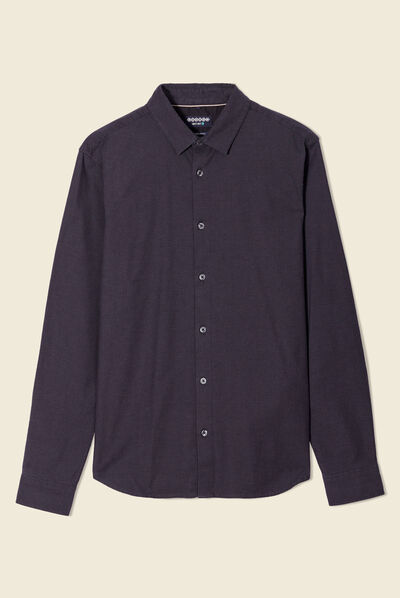 Chemise éco-responsable gris foncé homme