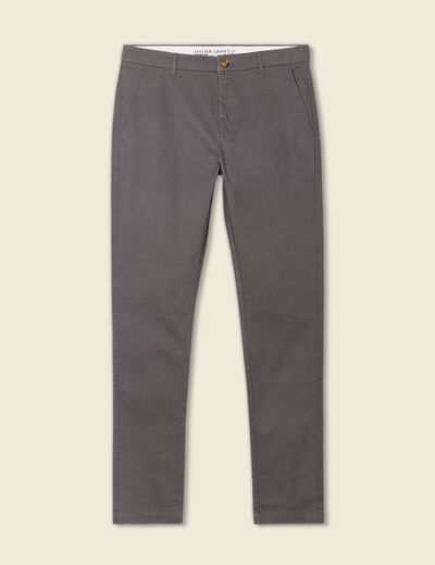 Pantalon chino longueur 32 gris homme
