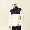 Sweat col camionneur ecru homme