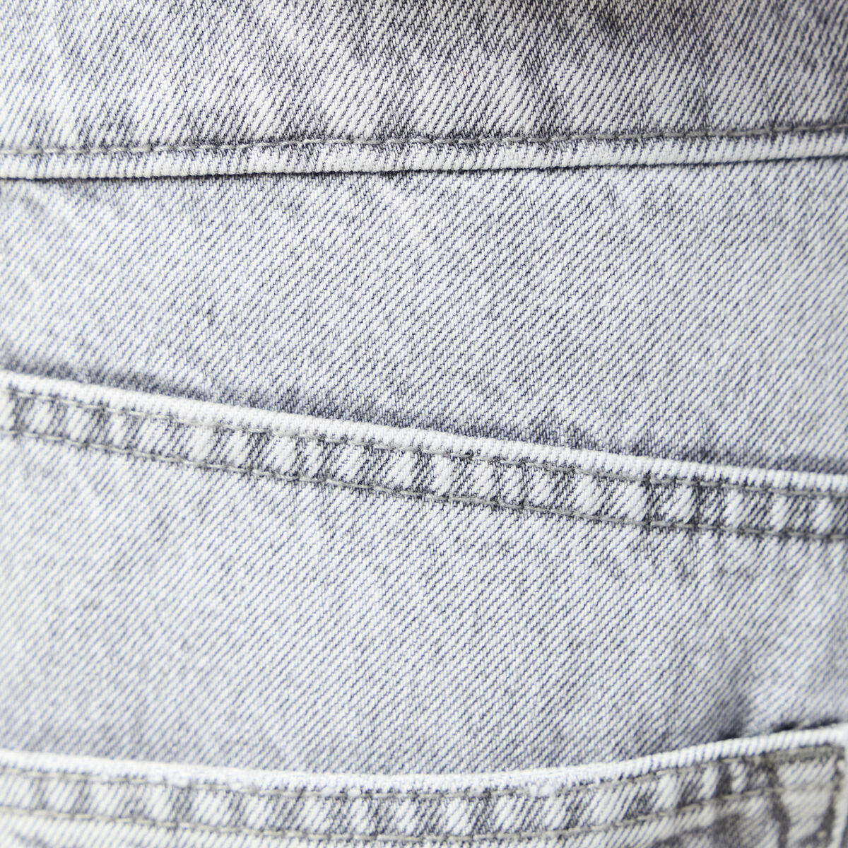 Jeans large relaxed denim snow gris homme