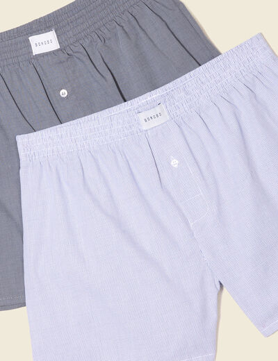 Lot 2 caleçons bleu foncé homme