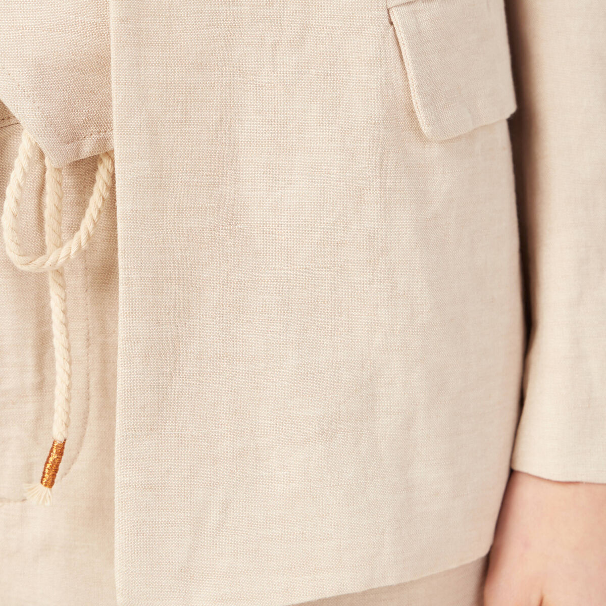 Veste blazer éco-responsable sable femme