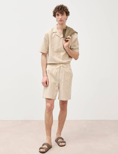 Bermuda vert clair homme