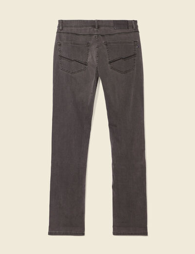 Jeans straight ultra stretch denim gris homme