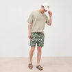 Maillot de bain doubl&eacute; vert kaki homme