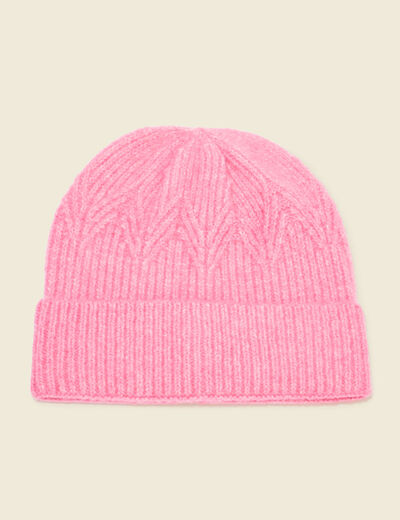 Bonnet éco-responsable rose fushia femme
