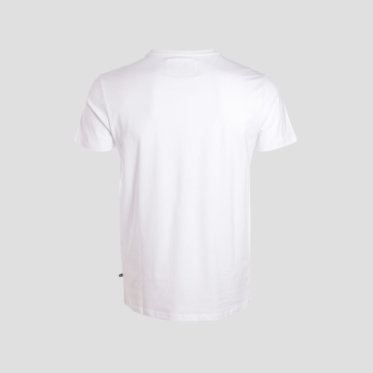 T-shirt ajust&eacute; col v manches courtes blanc homme